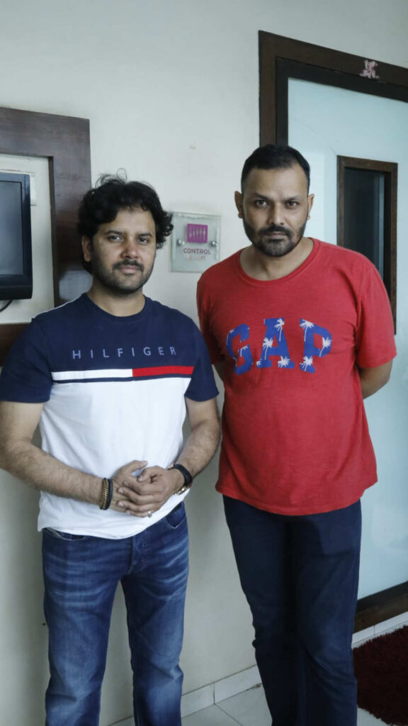 with jawed ali at song recording